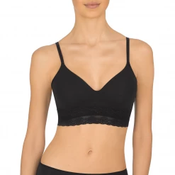 Natori Bliss Perfection Black Contour Soft Cup Wireless Bra 723154 Bras