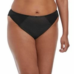 Elomi Charley Black Brazilian Thong Panty 4385 Bra & Panty Sets