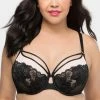 Curvy Couture Tulip Lace Push Up CC1267 Bras