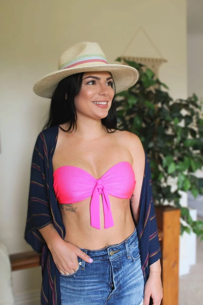 Bikini Tops Body Glove Swimwear Nifty Marilyn Bubble Gum Pink Bandeau Bikini Top 39-573210 4 Bikini Tops Body Glove Swimwear Nifty Marilyn Bubble Gum Pink Bandeau Bikini Top 39-573210