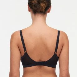 T-Shirt Bra Chantelle Pure Light Black Seamless Unlined Bra 10M1