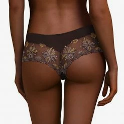 Bra & Panty Sets Chantelle Champs Elysees Ebony Hipster Panty 2604