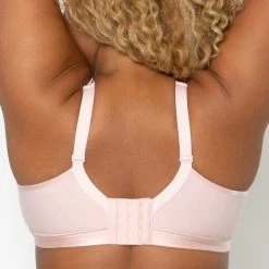 Curvy Couture Cotton Luxe Blushing Rose Wireless Bra 1010 Bras