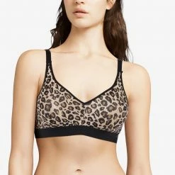 Bras Chantelle C Magnifique Leopard Print Wireless Bra 1892