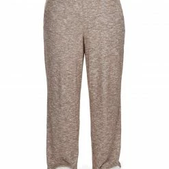 MeMoi Loungewear Hacci Pebble Brown Wide Leg Plus Size Lounge Pant CLP06680X PJS & Lounge