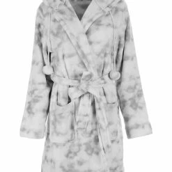 MeMoi Loungewear Marble Plush Robe CRS07030 PJS & Lounge