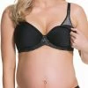 Bras Cake Waffles Black Spacer Nursing Contour Bra 24-1030-06