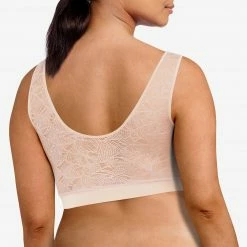 Bras Chantelle SoftStretch Nude Blush Padded Bralette Bra 11G1
