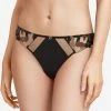 Chantelle Montaigne Black Tanga Thong Panty 19J9 2 Chantelle Montaigne Black Tanga Thong Panty 19J9