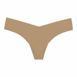 Commando Classic Solid Dark Nude Thong Panty CT01 Panties