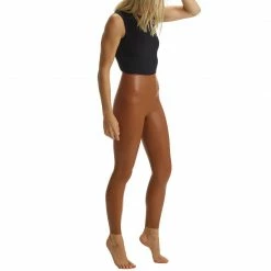 Commando Faux Leather Cocoa Legging SLG06 Shape