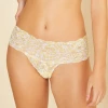 Cosabella Never Say Never Comfie Animal Limone Lace Thong Panty NeverP0343