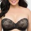 Curvy Couture Sensation Black Strapless Bra 1211 1 Curvy Couture Sensation Black Strapless Bra 1211