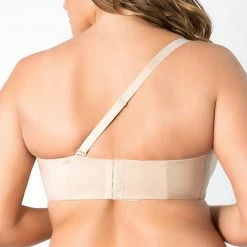 Bras Curvy Couture Sensation Nude Strapless Bra 1211 8 Bras Curvy Couture Sensation Nude Strapless Bra 1211