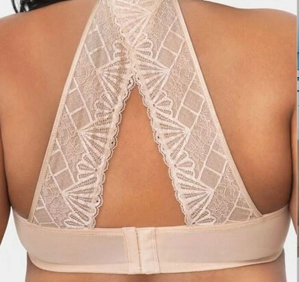 Curvy Couture Tulip Nude Front Closure Bra 1327 4 Curvy Couture Tulip Nude Front Closure Bra 1327