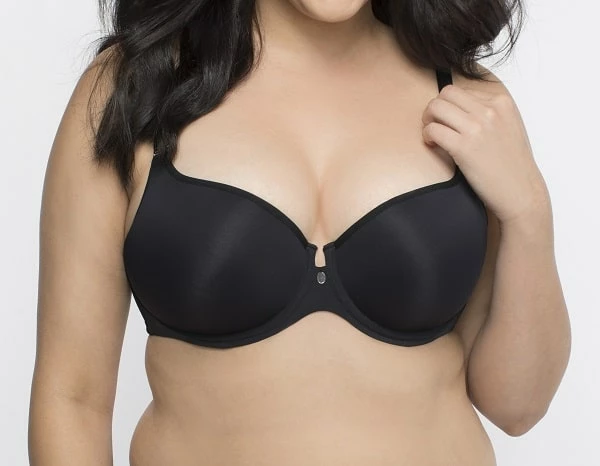 Curvy Couture Tulip Smooth Black T Shirt Bra 1274 3 Curvy Couture Tulip Smooth Black T Shirt Bra 1274