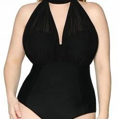 Curvy Kate Swimwear Wrapsody Black Bandeau Multiway One Piece 005600