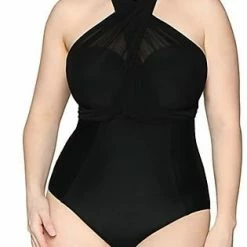 Curvy Kate Swimwear Wrapsody Black Bandeau Multiway One Piece 005600