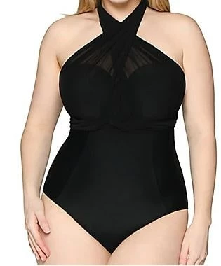 Curvy Kate Swimwear Wrapsody Black Bandeau Multiway One Piece 005600 4 Curvy Kate Swimwear Wrapsody Black Bandeau Multiway One Piece 005600