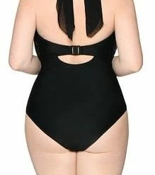 Curvy Kate Swimwear Wrapsody Black Bandeau Multiway One Piece 005600 9 Curvy Kate Swimwear Wrapsody Black Bandeau Multiway One Piece 005600