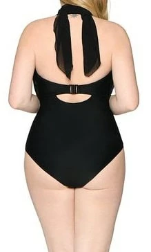 Curvy Kate Swimwear Wrapsody Black Bandeau Multiway One Piece 005600 6 Curvy Kate Swimwear Wrapsody Black Bandeau Multiway One Piece 005600