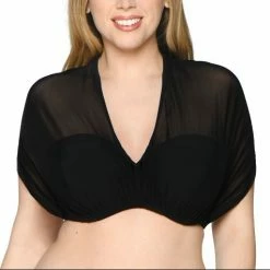 Curvy Kate Swimwear Wrapsody Multi Way Bandeau Black Bikini Top 005307