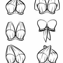 Curvy Kate Swimwear Wrapsody Multi Way Bandeau Black Bikini Top 005307