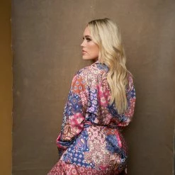 Kilo Brava Patchwork Wrap PJ Set 14013P PJS & Lounge