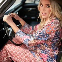 Kilo Brava Patchwork Wrap PJ Set 14013P PJS & Lounge