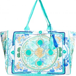 Debbie Katz Boho Sea Shoulder Cotton Shoulder Beach Bag Accessories