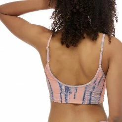 Eidon Swimwear Changuu Selena Salmon Crop Bikini Top 35-20568