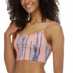 Eidon Swimwear Changuu Selena Salmon Crop Bikini Top 35-20568