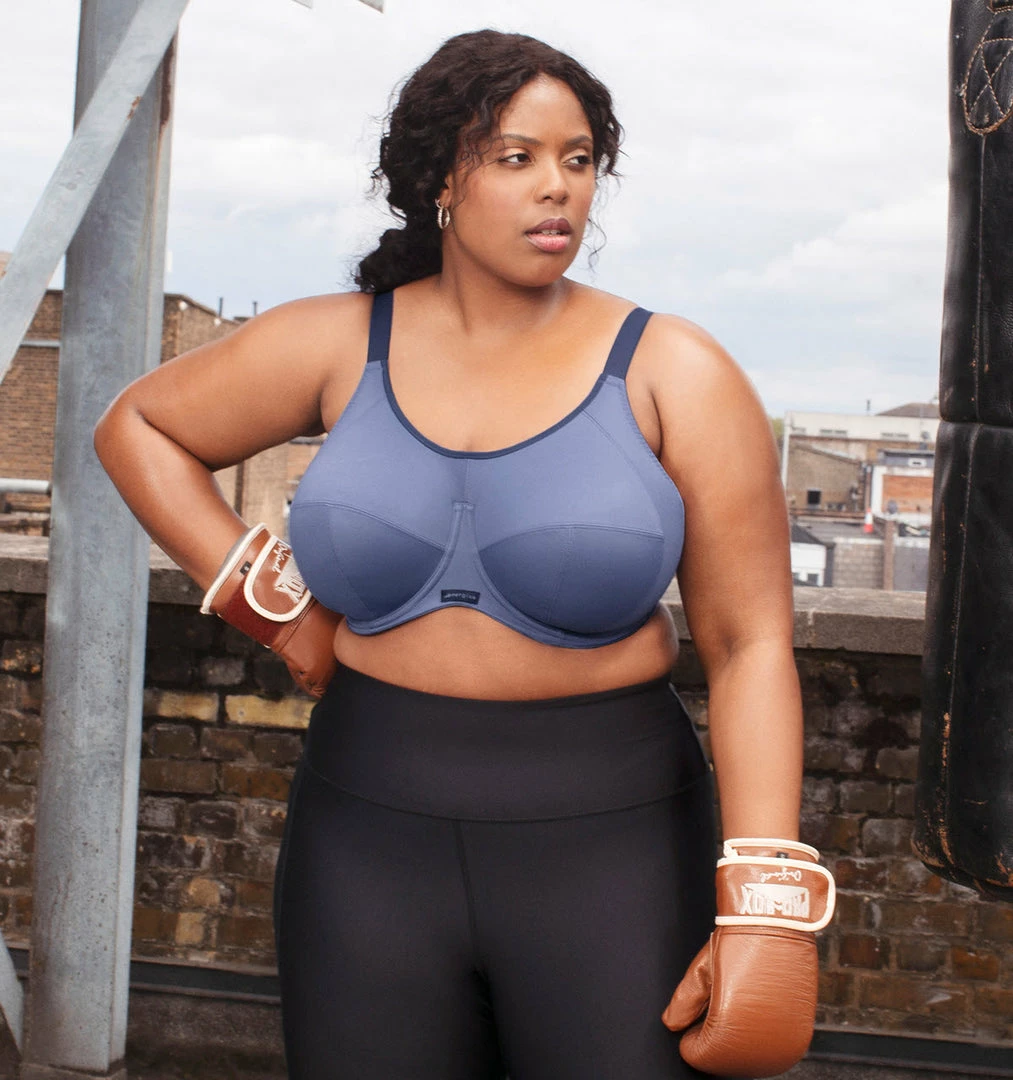 Elomi Energise Vintage Denim Sports Bra 8041 Bras 6 Elomi Energise Vintage Denim Sports Bra 8041 Bras