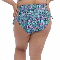 Elomi Swimwear Electric Savannah Leopard Adjustable High Waist Bikini Bottom 800773