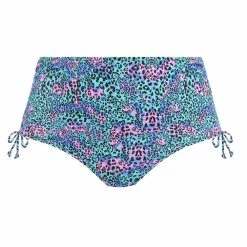 Elomi Swimwear Electric Savannah Leopard Adjustable High Waist Bikini Bottom 800773