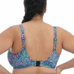 Elomi Swimwear Electric Savannah Leopard Plunge Bikini Top 800702