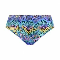 Elomi Swimwear Electric Savannah Zebra Mid Rise Bikini Bottom 800772