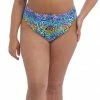Elomi Swimwear Electric Savannah Zebra Mid Rise Bikini Bottom 800772