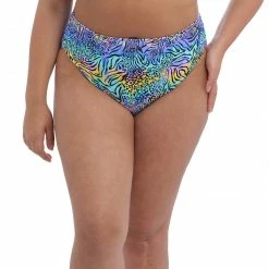 Elomi Swimwear Electric Savannah Zebra Mid Rise Bikini Bottom 800772