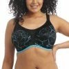 Elomi Energise Blue Lightning Print Sports Bra 8042 2 Elomi Energise Blue Lightning Print Sports Bra 8042