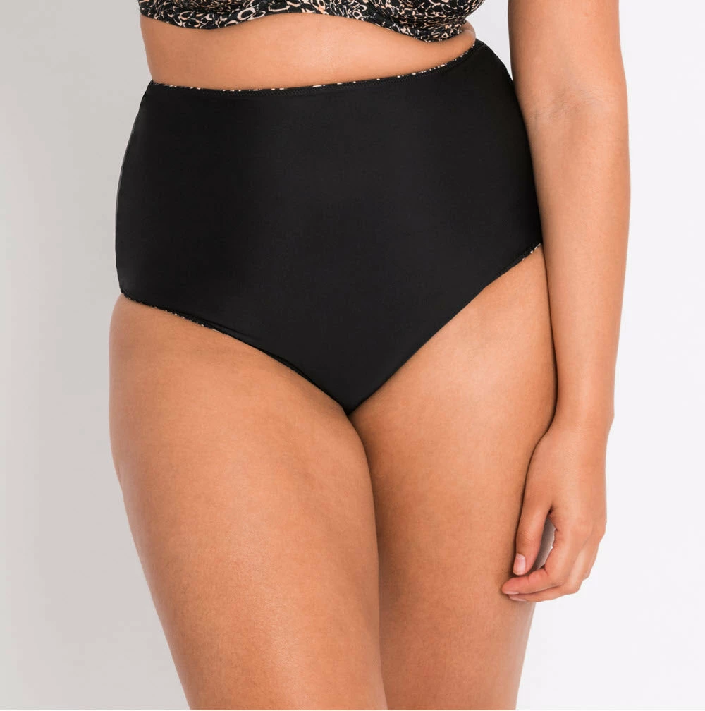 Curvy Kate Swimwear Eclipso Print Mix Reversible High Waist Bikini Bottom 022508 4 Curvy Kate Swimwear Eclipso Print Mix Reversible High Waist Bikini Bottom 022508