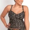 Curvy Kate Swimwear Eclipso Print Mix Tankini Top 022407