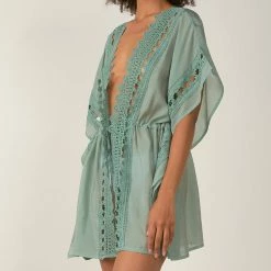 Elan Swimwear Vivi Assorted Colors Midi Tie Cover Up VCL025