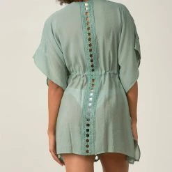 Elan Swimwear Vivi Assorted Colors Midi Tie Cover Up VCL025