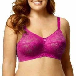 Elila Lace Soft Cup Fuchsia Wireless Bra 1303 Bras