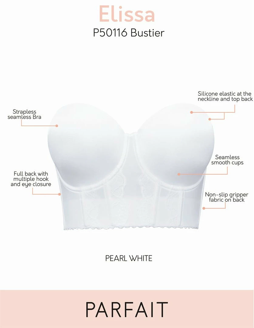 Bras Parfait Elissa Euorpean Pearl Contour Longline Bustier Bra P50116 6 Bras Parfait Elissa Euorpean Pearl Contour Longline Bustier Bra P50116