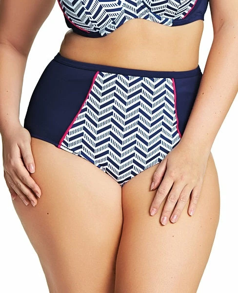 Elomi Swimwear Chevron Classic Bikini Bottom 7453 Midnight 3 Elomi Swimwear Chevron Classic Bikini Bottom 7453 Midnight