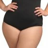 Elomi Swimwear Essentials Black High Waist Bikini Bottom 7604 2 Elomi Swimwear Essentials Black High Waist Bikini Bottom 7604