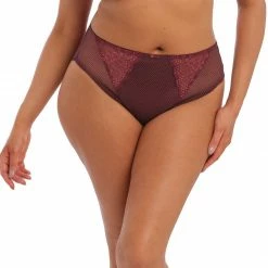 Elomi Charley Aubergine High Leg Brief Panty 4386