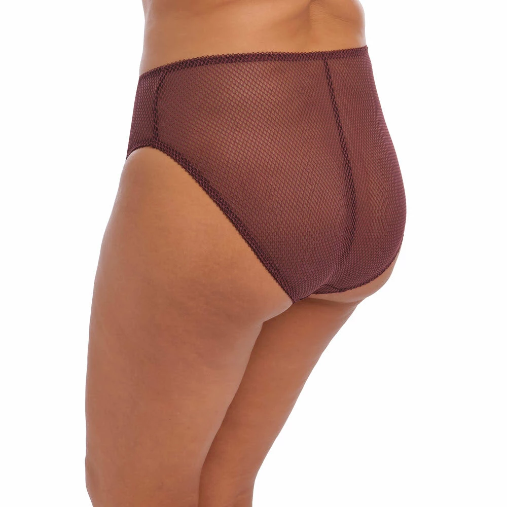 Elomi Charley Aubergine High Leg Brief Panty 4386 4 Elomi Charley Aubergine High Leg Brief Panty 4386